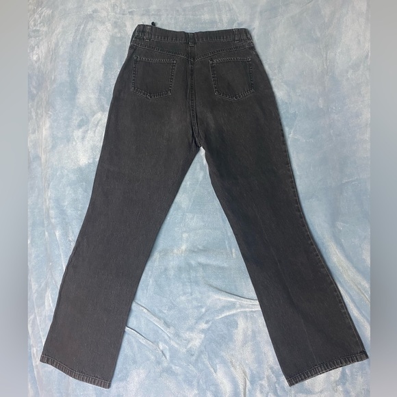 Maternity Announcements Black Denim Adjustable Waist Jeans Size Medium - Picture 2 of 4